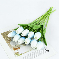 10pcs 35cm Tulip Artificial Flower Bouquet For Home Garden And Wedding Decor NEW