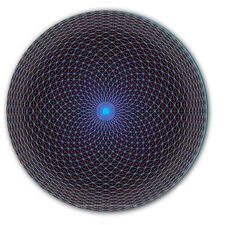 Sacred Geometry #1 Symbolic 7" inch Slipmat Portablism Turntable Slip Mat x1