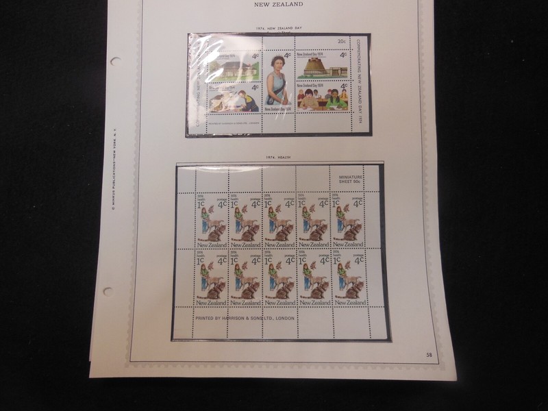 3 NEW ZEALAND Health Souvenir Sheets, 1 NZ Day Souvenir Sheet VF MNH
