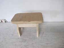 UNFINISHED Child's Step Stool Solid Wood 11.75" x 7.5" x 8"