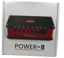 Gator Cases Pedal Board Power Supply with 8 Isolated Outputs GTR-PWR-8 NEW!