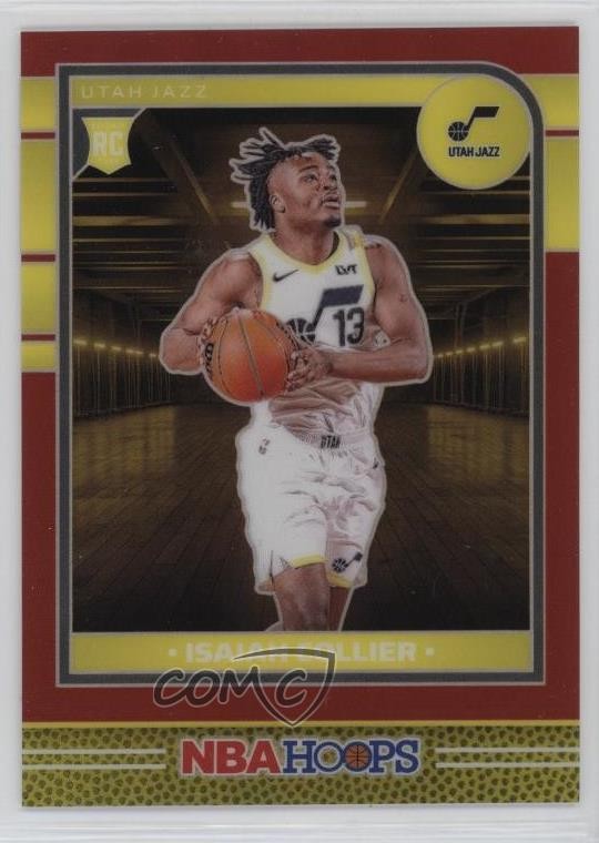2024-25 Panini NBA Hoops Rookies Premium Red Prizm 58/99 Isaiah Collier #259 2wc