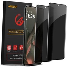  2 Pack MOTO Edge 2025 Privacy Screen Protector Anti-Spy , Anti-Scratch,