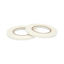 6 Rolls - 2.3 Mil White Poly Bag Sealing Tape 3/8" x 180 Yards
