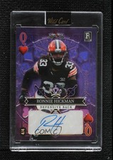 2023 Wild 5 Card Draw Stacked Deck 4/4 Ronnie Hickman #SD-RHA Rookie Auto RC oh1. rookie card picture