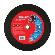 Diablo DBD100093L01F Arbor Aluminum Oxide Metal Cut-Off Disc 10 Dia. in.
