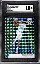 2023-24 Panini Mosaic - Elevate Brandon Miller #17 Green Mosaic Prizm (RC)