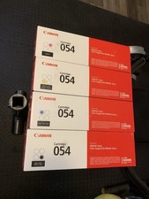 Canon 054 4-Color Toner Cartridge Set, Black/Yellow/Cyan/Magenta new sealed