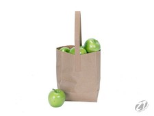 ZT Packaging 1/4 Peck Apple Picking Produce Bag QTY 500 6" x 3.5" x 8" NATURAL