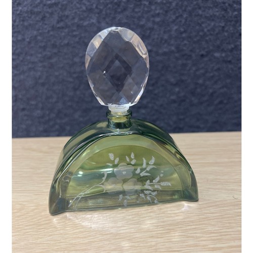 Vintage Italy Hand Made Perfume Bottle (Empty) Beautiful Floral Design