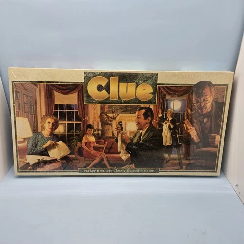CLUE • Vintage 1992 Board Game NEW Sealed by Parker Brothers Classic Detective