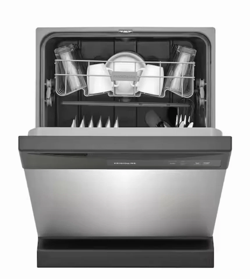 24 in. Lavavajillas de bañera alta incorporado inteligente con control frontal de acero inoxidable Foto 2 de 4