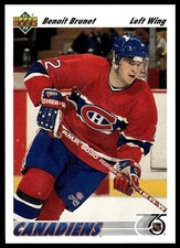 Benoit Brunet *ROOKIE CARD* (RC) 1991-92 Upper Deck #469