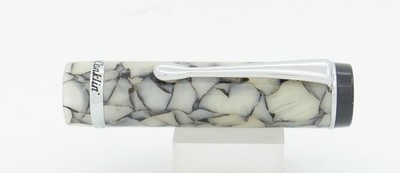 Conklin Duragraph Cracked Ice & Chrome Fountain Pen Cap - New - Cap Only