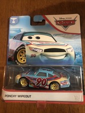 disney pixar cars diecast mattel. Ponchy Wipeout. Bumper Save. Rare Car