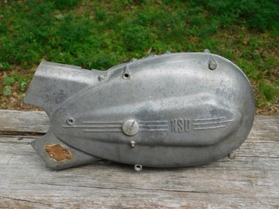 2 piece Antique NSU Superlux Alternator Engine Cover Right Side