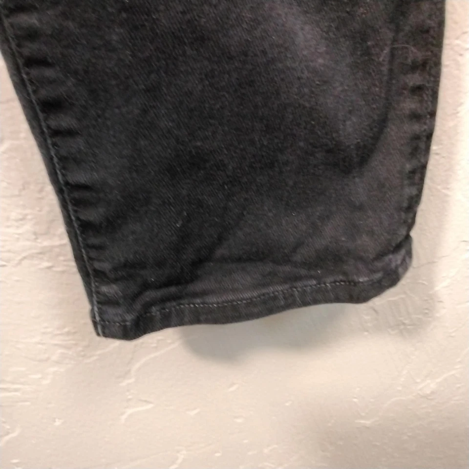 Parche trasero Armani Jeans J28 ajustado para hombre 38x34 negro denim botón mosca AJ Eagle Foto 2 de 4