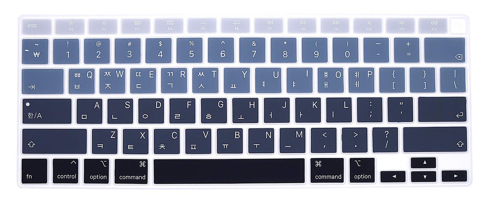 HRH Korean Language Keyboard Cover Skin,Silicone Keyboard Co