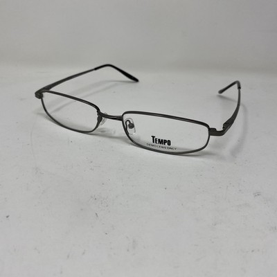TEMPO EYEWEAR MM9009 55-17-140 GUNMETAL FLEX HINGE EYEGLASSES FRAME YM11