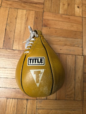 Title Boxing Leather Speed Bag and Bladder - Medium