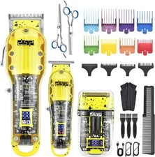 DSP Hair Clipper Yellow Set Professional Hair Clippers For Men