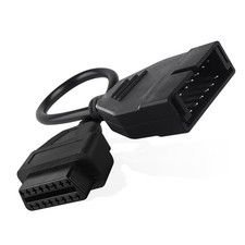 OBD1 to OBD2 Scanner Connector, OBD1 12 Pin to OBD2 16 Pin Black GM Conversio...