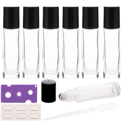 6Pcs 10ml Essential Oil Roller Bottles, with Stainless Steel Roller Balls, 10...