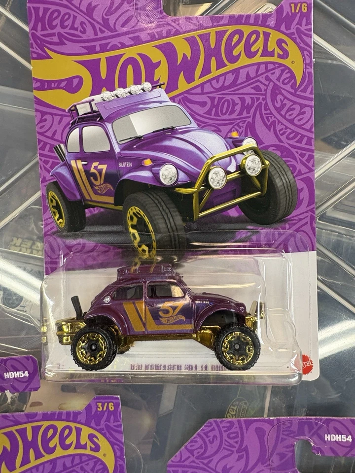Mattel Hot Wheels Gold Chase Baja Bison T5 1/64 Diecast 57th Anniversary Series - Image 3 of 4