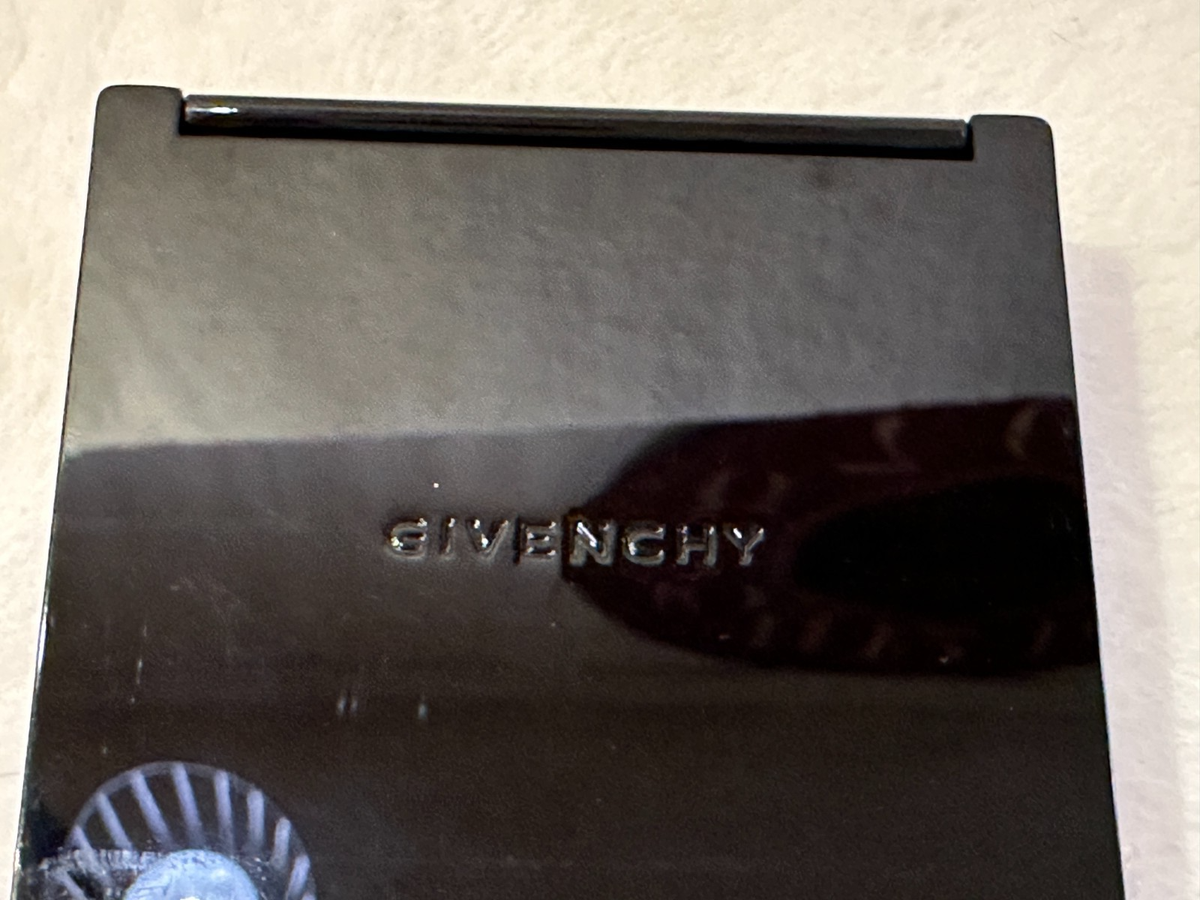 GIVENCHY ~ Black Compact Magnifying Dual-Sided Purse GWP Mirror