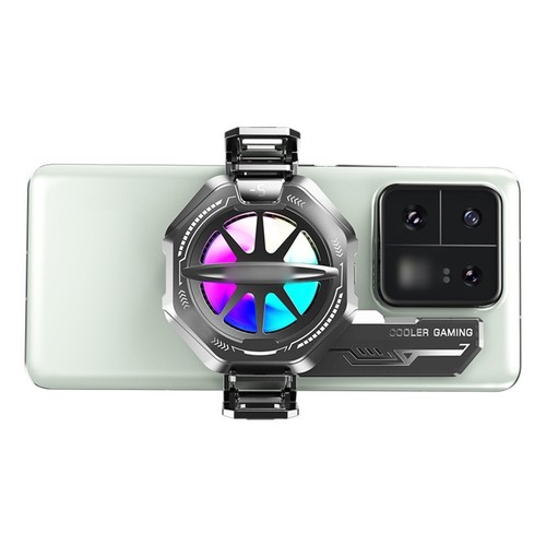 Chłodnica smartfona z podświetleniem RGB i monitorowaniem temperatury dis - Zdjęcie 6 z 12