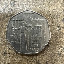 2003 Suffragette 50p Coin