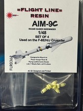 Flight Line Resin FLR036 1/48 AIM-9C Sidewinder Missile set of 4 