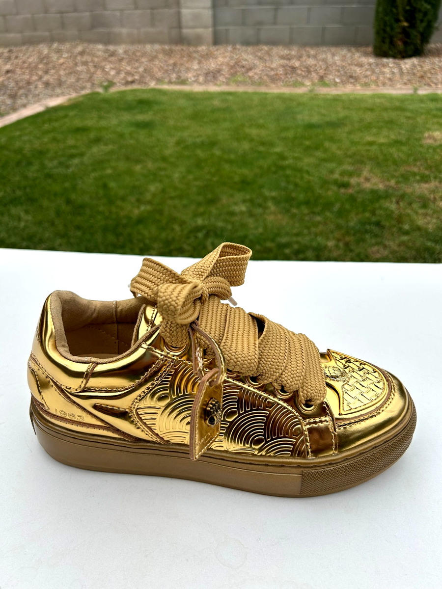 Kurt Geiger London Southbank Tag Platform Sneakers Size 7.5 EUR 38