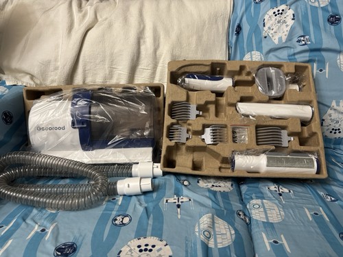 Geoorood Pet Grooming Kit Vacuum for Pets Hair Removal with Multiple Attachments