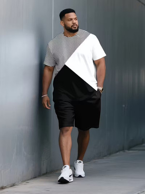 Men?s Outfit 2 Piece Set Shirt & Shorts Set - Available Sizes 4XL  BIG