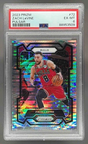 2023-24 Panini Basketball Prizm Zach LaVine Prizms Pulsar #72 Chicago Bulls