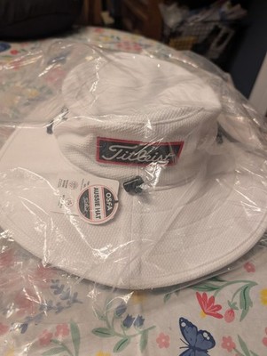 New Titleist Tour Aussie Golf Hat Men's White Black Sun Bucket Cap
