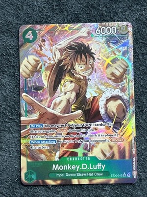 One Piece Monkey.D. Luffy ST30-012 SR English Art parallel start deck