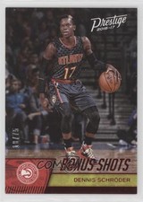 2016-17 Panini Prestige Bonus Shots Red 18/75 Dennis Schroder #47 0q3