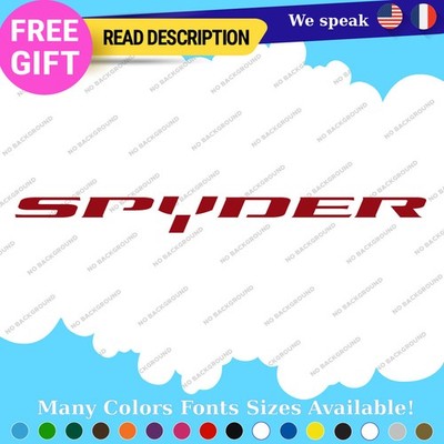 Fits Spyder Can-Am Sticker Vinyl Decal Team Outlander Maverick BRP Ryker X ATV