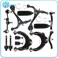 14x For 2003-07 Honda Accord 2.4L Front Lower Upper Control Arms Tie Rod End Kit