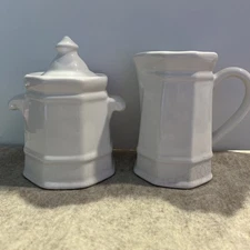 PFALTZGRAFF HERITAGE WHITE CREAMER And SUGAR BOWL SET