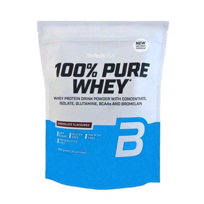(32,90 EUR/kg) BioTech USA 100% Pure Whey 1000g Beutel Eiweißpulver Protein