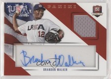 2015 Panini USA Baseball Jersey Signatures 57/99 Brandon Walker #20 Auto 0b5