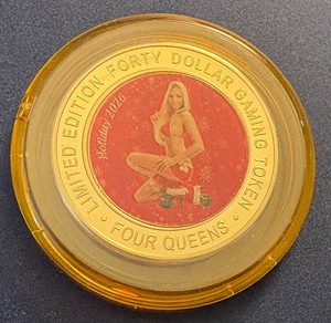 Four Queens Silver Strike Yellow Cap 2026 January Holiday New Issue $40 Clad