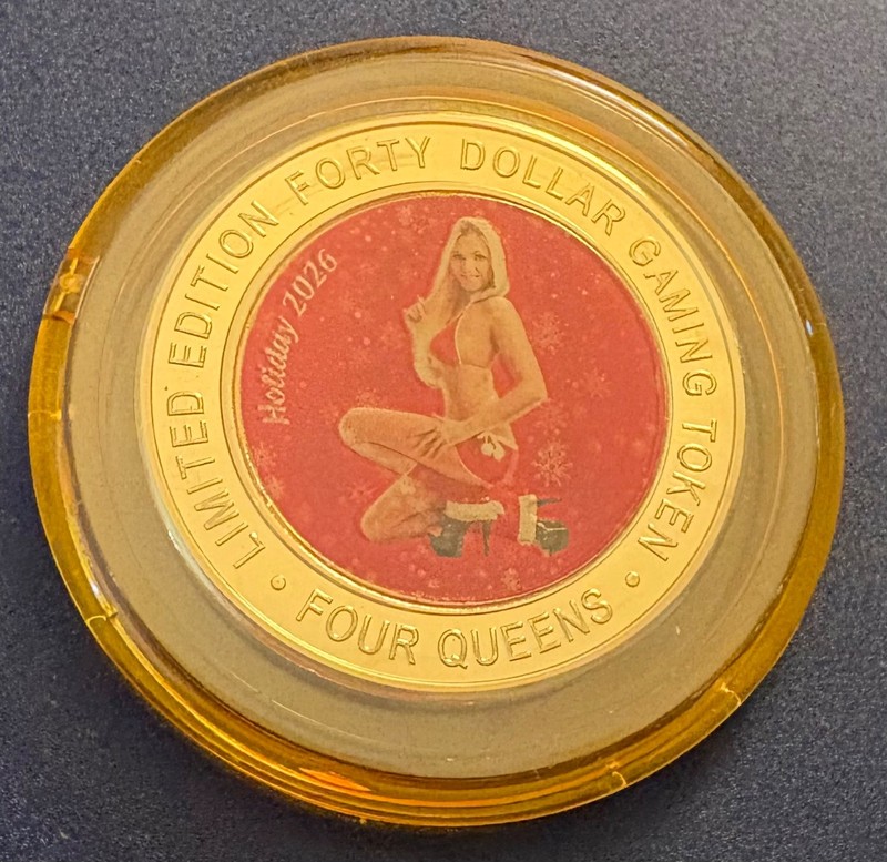 Four Queens Silver Strike Yellow Cap 2026 January Holiday New Issue $40 Clad