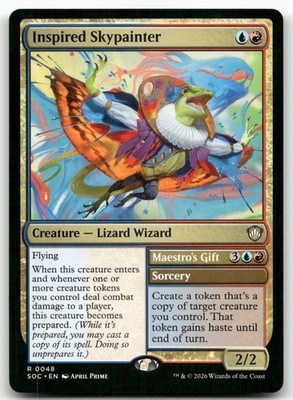 Inspired Skypainter #48 (NM) Commander: Secrets of Strixhaven SOC Magic MTG