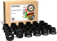 24 Pcs Black Lug Nuts, M14x2 Thread, Fits Ford F-150, Expedition, Lincoln Naviga
