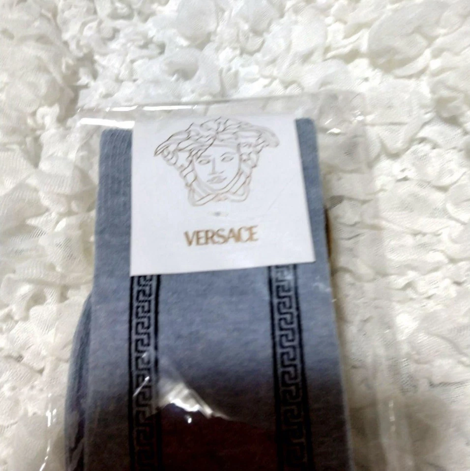 Versace Calcetines Hombre Algodón Talla 8-11 Nuevos Auténticos De Colección Foto 2 de 4