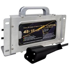 48V 15 AMP Golf Cart Waterproof Battery Charger for 48 Volt Yamaha G29 Drive 